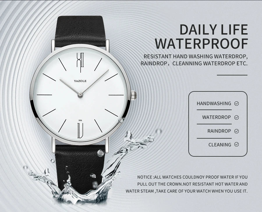 メンズ 腕時計 クォーツ | 極薄 7mm スリム設計 | ビジネス レザーバンド 40mm径 シンプル ミニマル文字盤 ブラック/ブラウン 高級感 カジュアル