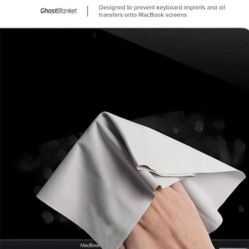 MacBook Pro 13/15/16インチ対応 | 液晶保護 クリーニングクロス | キーボードカバー 跡防止 マイクロファイバー 極薄0.3mm 高密度 画面拭き 汚れ除去