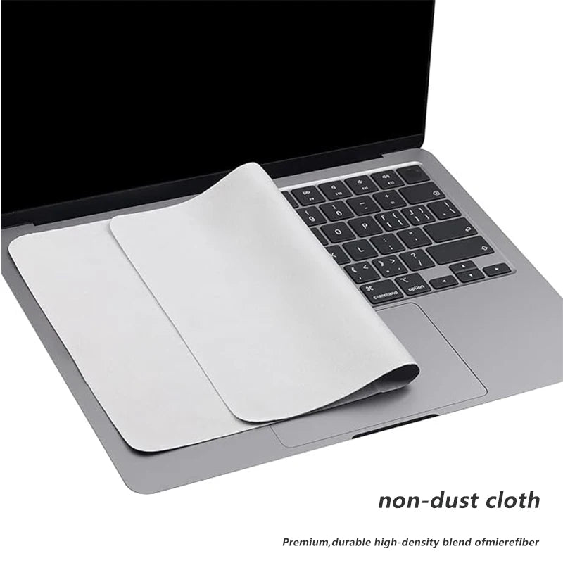 MacBook Pro 13/15/16インチ対応 | 液晶保護 クリーニングクロス | キーボードカバー 跡防止 マイクロファイバー 極薄0.3mm 高密度 画面拭き 汚れ除去