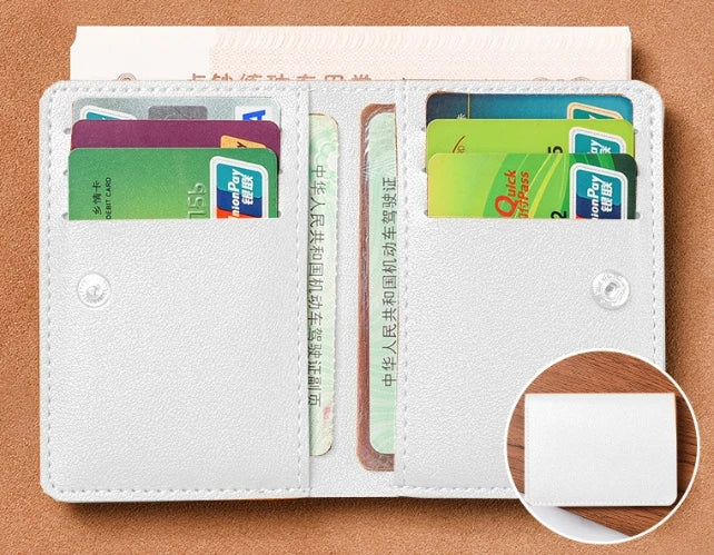 超薄型 カードケース 財布 1cm | 軽量 51g スリムウォレット | 免許証 銀行カード お札入れ PUレザー ユニセックス ミニマル ビジネス カジュアル 全5色