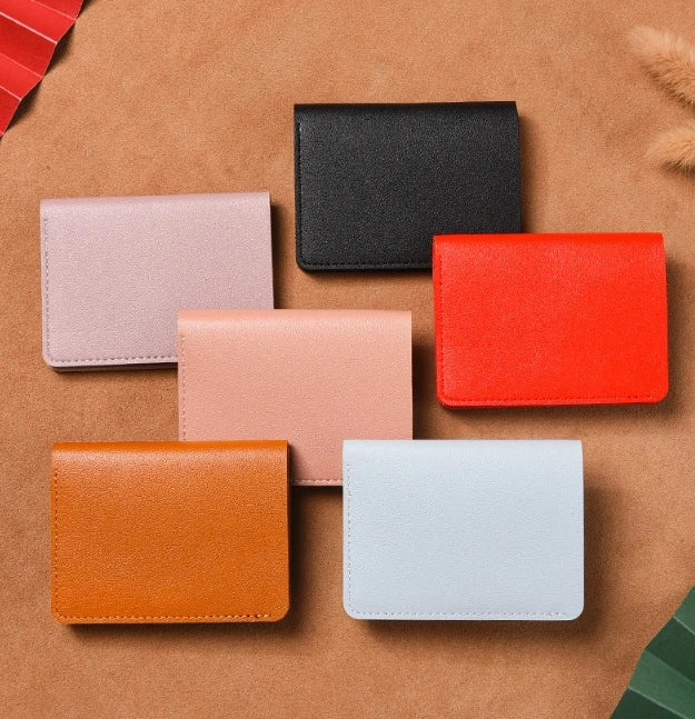 超薄型 カードケース 財布 1cm | 軽量 51g スリムウォレット | 免許証 銀行カード お札入れ PUレザー ユニセックス ミニマル ビジネス カジュアル 全5色
