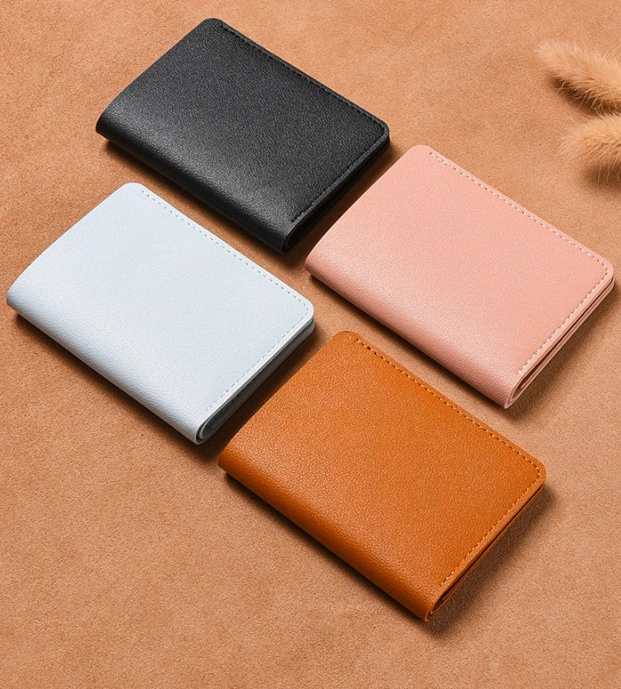 超薄型 カードケース 財布 1cm | 軽量 51g スリムウォレット | 免許証 銀行カード お札入れ PUレザー ユニセックス ミニマル ビジネス カジュアル 全5色