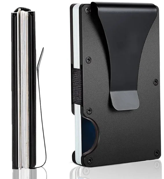 【ミニマリストの理想形】スマートウォレット スリム設計 RFIDブロック カードホルダー & 取り外し可能マネークリップ搭載