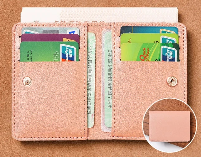 超薄型 カードケース 財布 1cm | 軽量 51g スリムウォレット | 免許証 銀行カード お札入れ PUレザー ユニセックス ミニマル ビジネス カジュアル 全5色