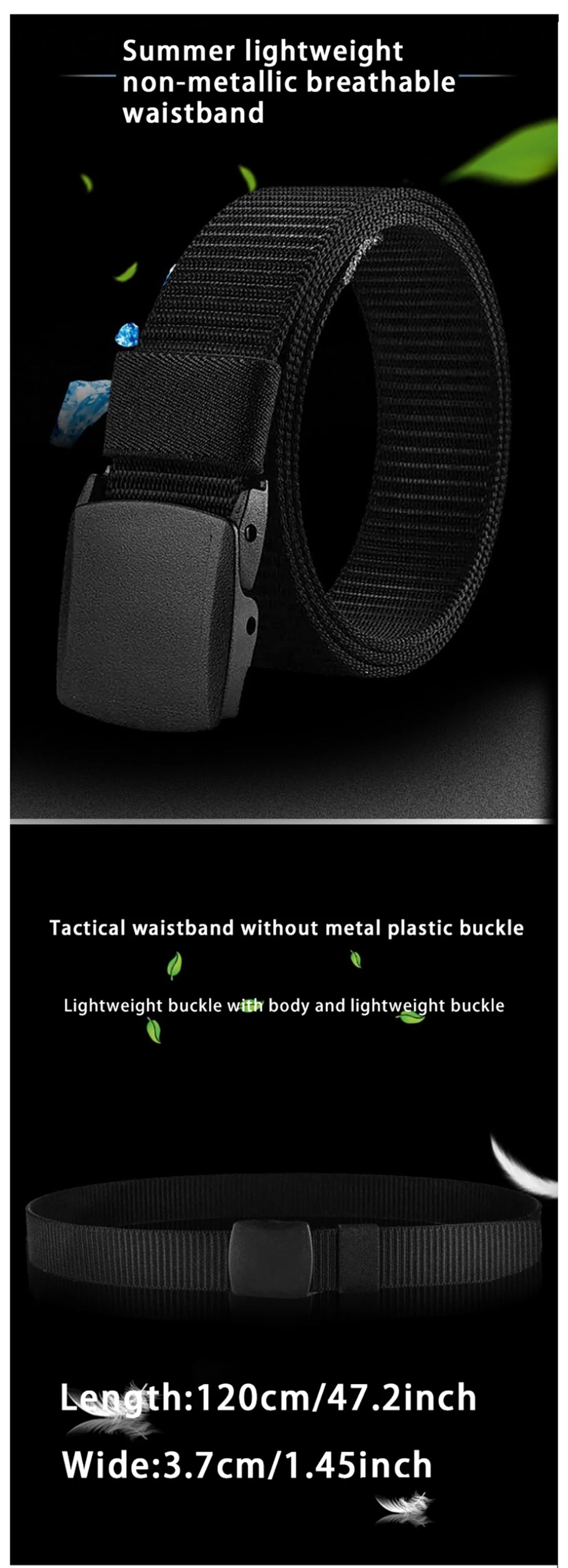 キャンバス ベルト ガチャベルト | 丈夫な布製 ミリタリー カジュアル | メンズ レディース 兼用 37mm幅 無段階調整 軽量 サバゲー アウトドア 通勤 通学