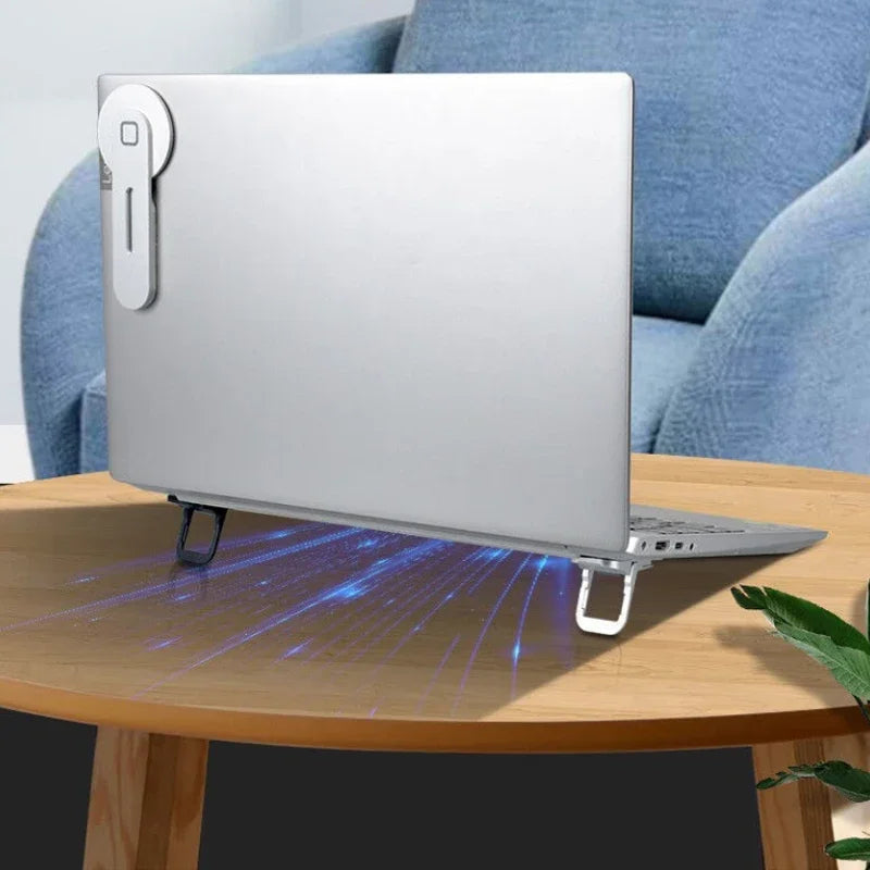 ノートパソコンスタンド 2個セット | 折りたたみ式 極小サイズ | 2段階 角度調整 貼り付けタイプ パソコンスタンド 放熱 冷却 軽量 PCスタンド タブレット対応