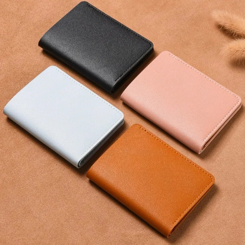 超薄型 カードケース 財布 1cm | 軽量 51g スリムウォレット | 免許証 銀行カード お札入れ PUレザー ユニセックス ミニマル ビジネス カジュアル 全5色