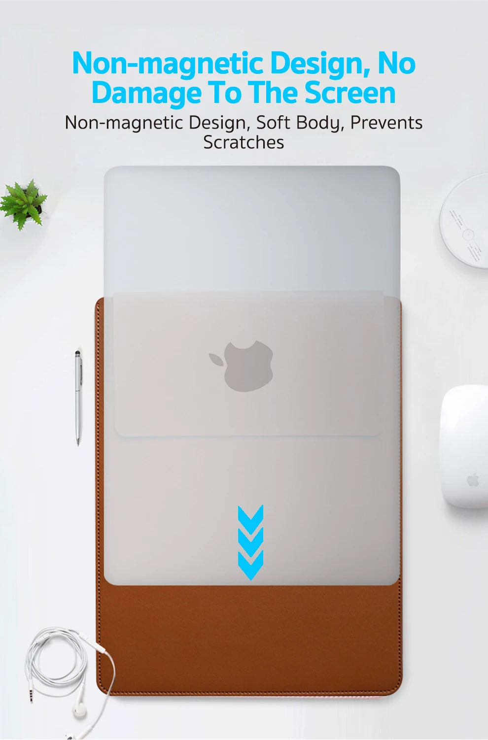 Dormin ノートパソコン ケース PUレザー | 13-16インチ対応 極薄 スリーブ | 裏起毛 保護 インナーバッグ マウスパッド兼用 ノンマグネット設計 全4色