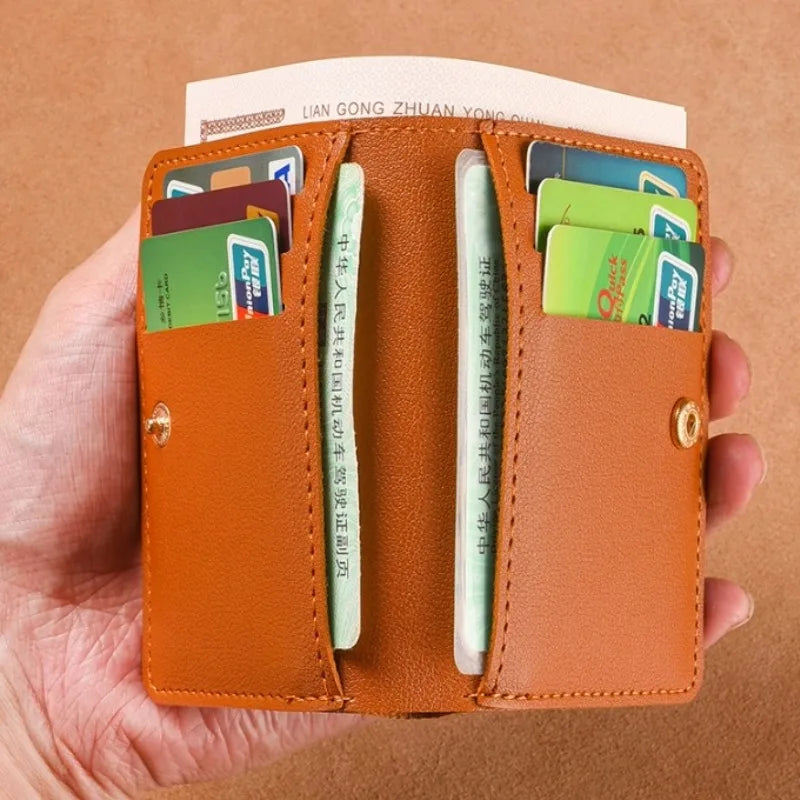 超薄型 カードケース 財布 1cm | 軽量 51g スリムウォレット | 免許証 銀行カード お札入れ PUレザー ユニセックス ミニマル ビジネス カジュアル 全5色